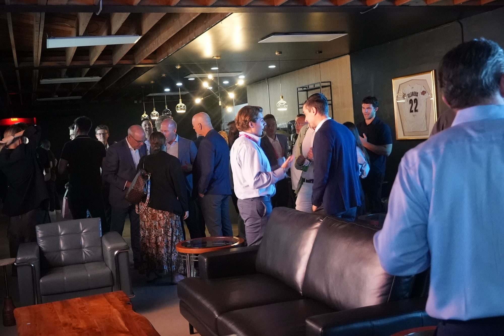 Guests filling the Prediction Vegas lounge on preview night